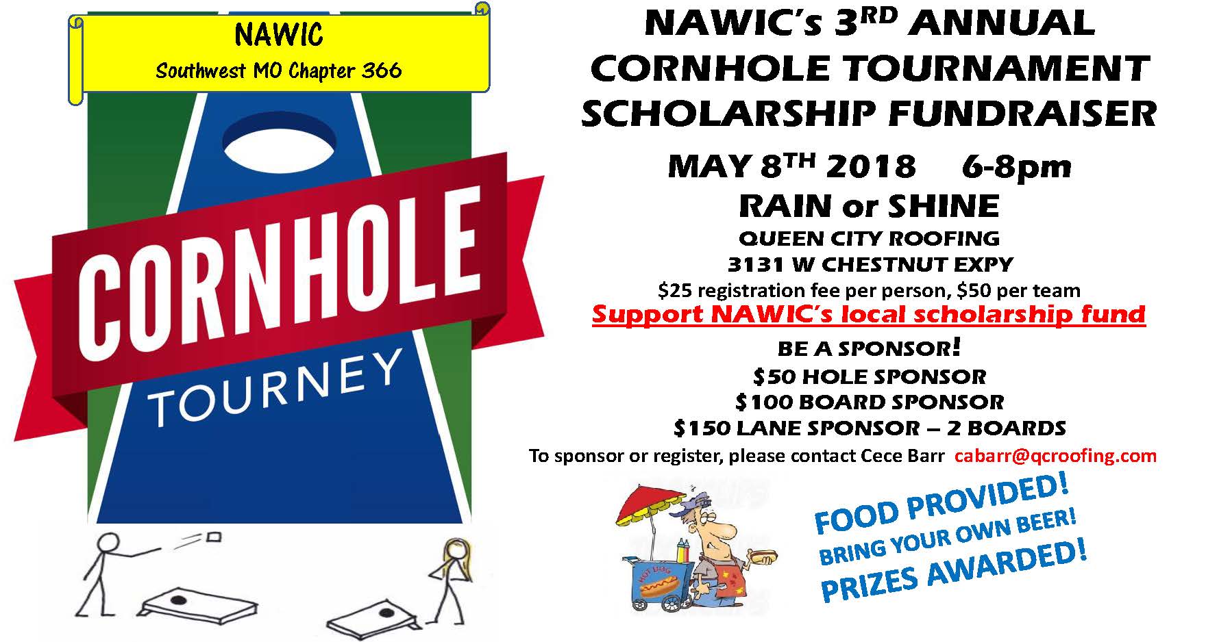 nawic southwest missouri chapter cornhole tournament 2018